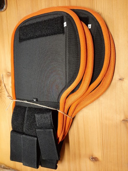 Gamaschen orange Komplettpreis 4 Stück